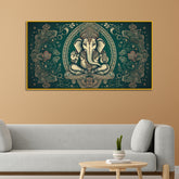 Rustic Lord Ganesha Poster – Vintage Temple Artwork